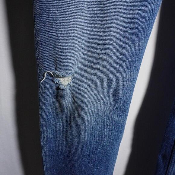 CLOSED ITALY Mens Unity Slim Jeans Blue Denim‎ Distressed 32 Premium $280 Casual - Picture 13 of 14